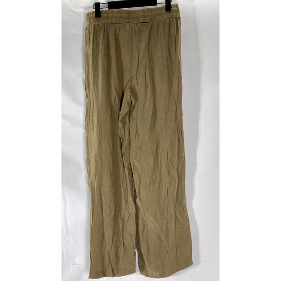 BEACH BREAK Women's Tan Lightweight Drawstring Pull-On Pants SZ M - Picture 2 of 9